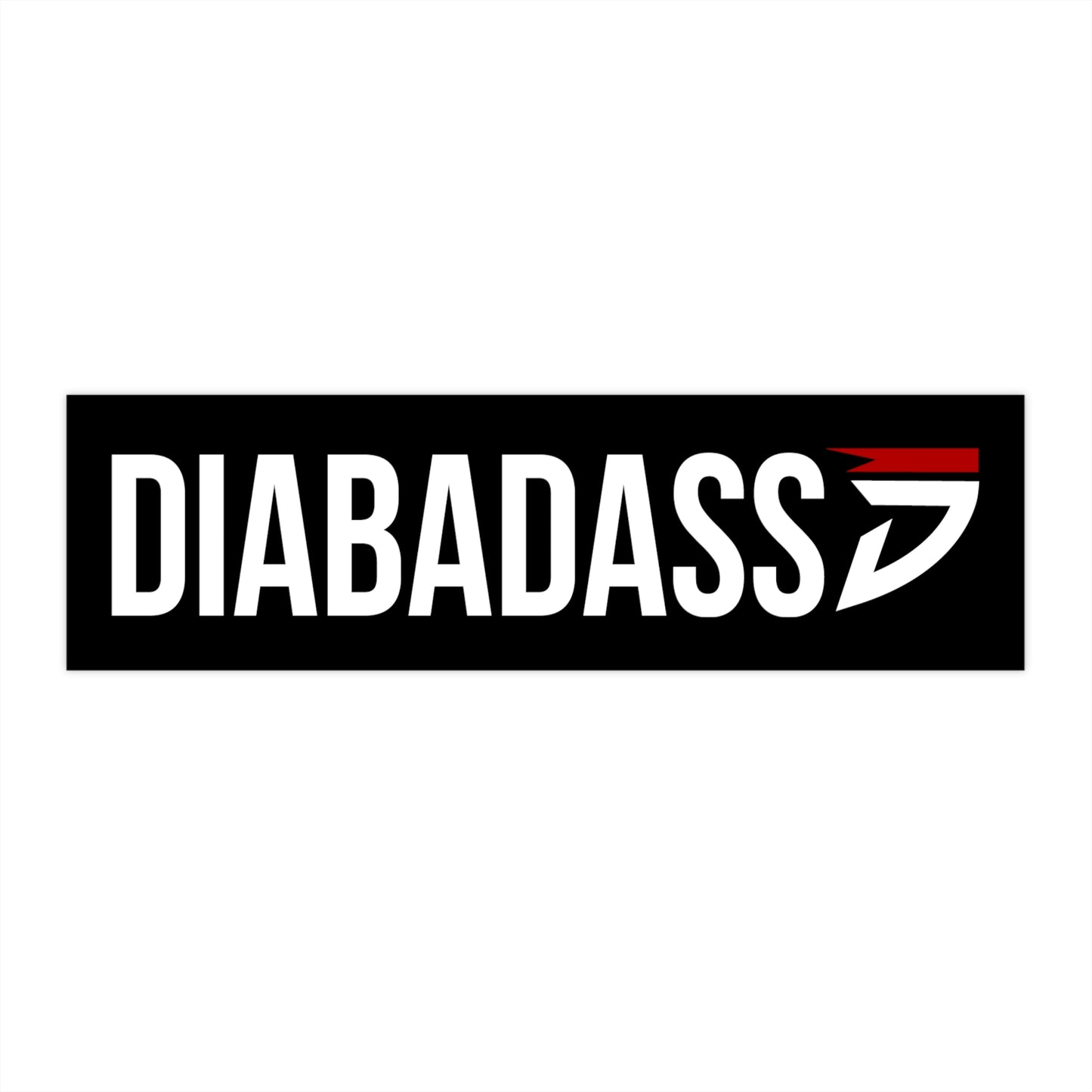 Diabadass Bumper Stickers - Black Font