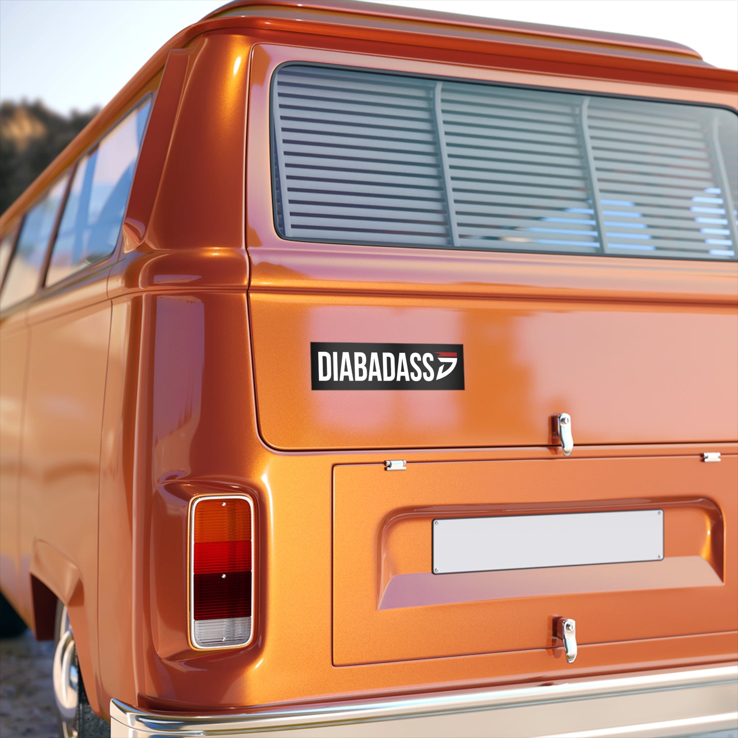 Diabadass Bumper Stickers - Black Font