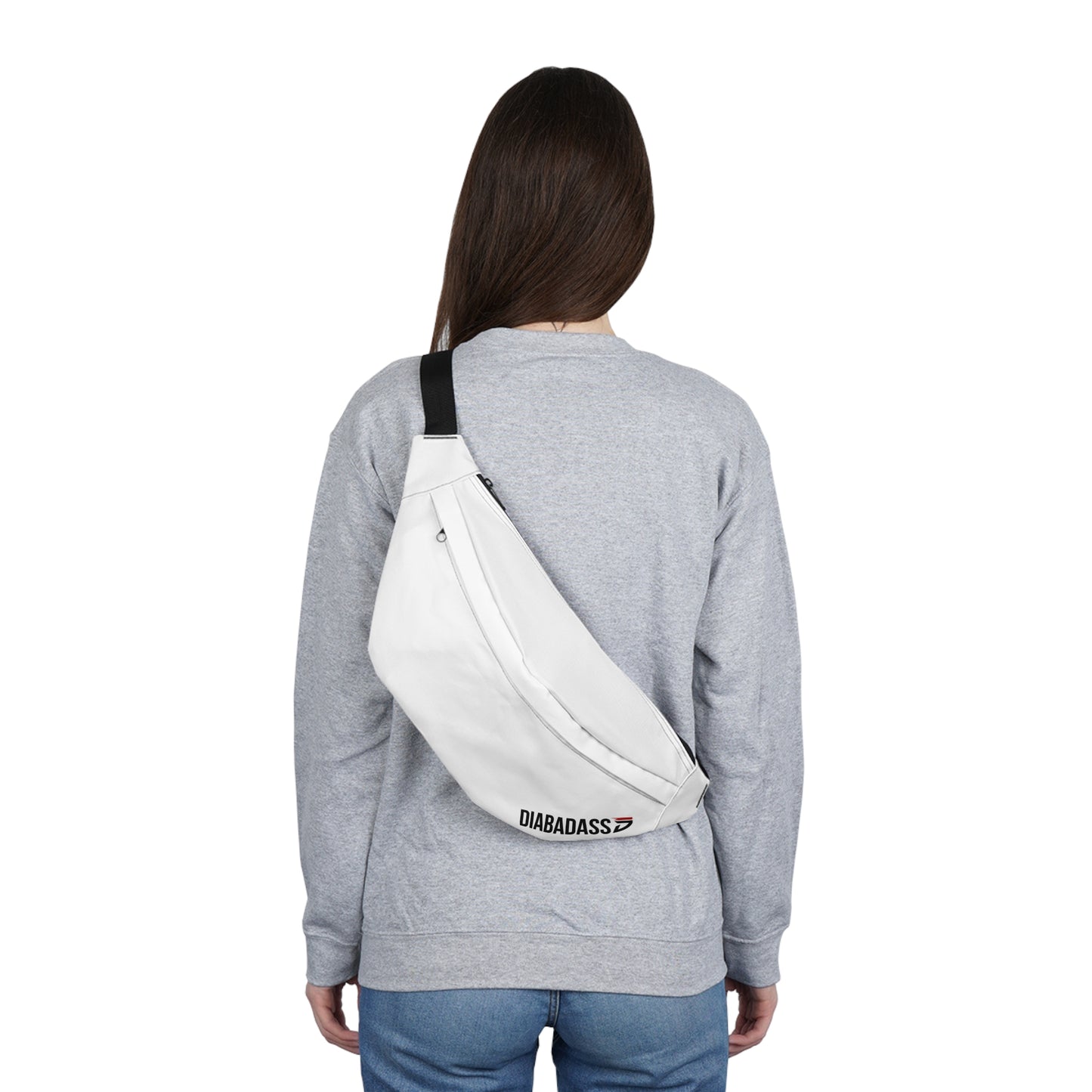 Diabadass Large Fanny Pack - White