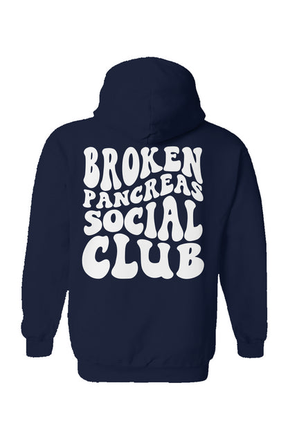 Broken Pancreas Social Club Hoodie - White