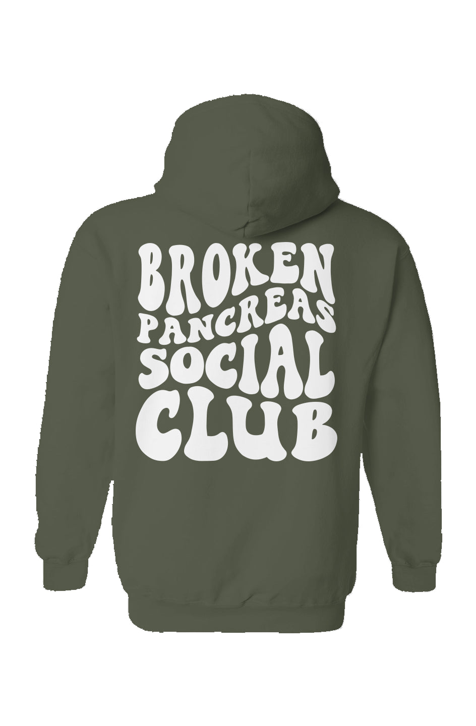 Broken Pancreas Social Club Hoodie - White