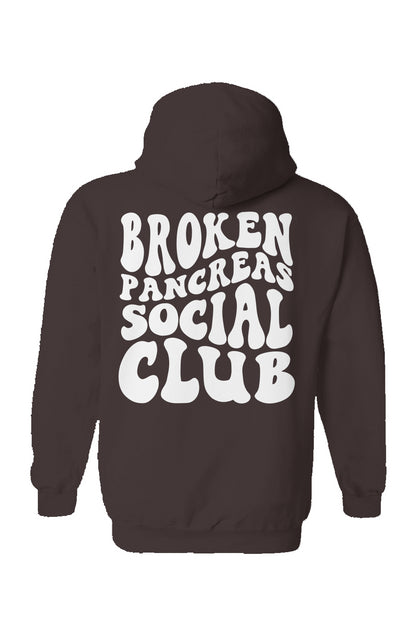 Broken Pancreas Social Club Hoodie - White