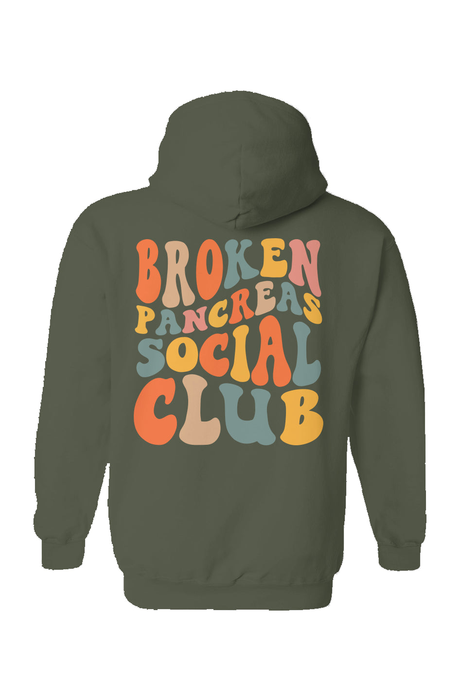 Broken Pancreas Social Club Hoodie - Multicolored