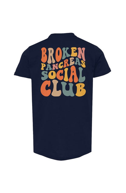 Broken Pancreas Social Club Youth Tee - Multicolored