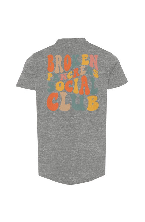 Broken Pancreas Social Club Youth Tee - Multicolored