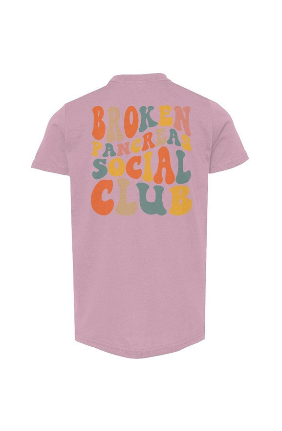 Broken Pancreas Social Club Youth Tee - Multicolored