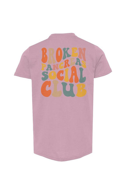 Broken Pancreas Social Club Youth Tee - Multicolored